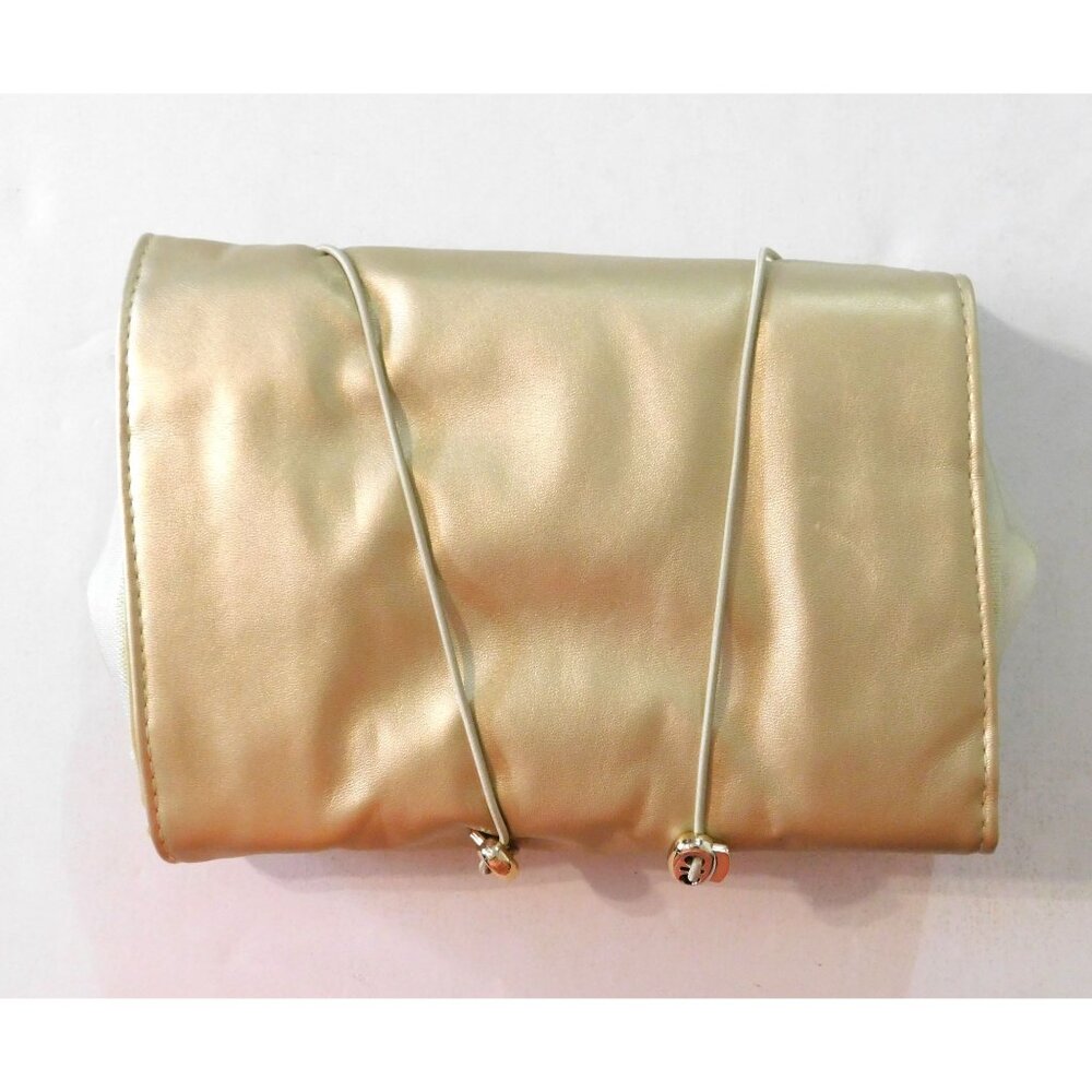 L'Bri Gold Cosmetic Bag Travel Organizer 4 Removable Mesh Makeup Pouches - Picture 2 of 6